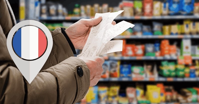 هزینه خورد و خوراک در فرانسه
